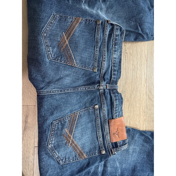 Wrangler 20X Mens Vintage Boot Cut Jeans Dark Wash Size 32x30 - Picture 4 of 5